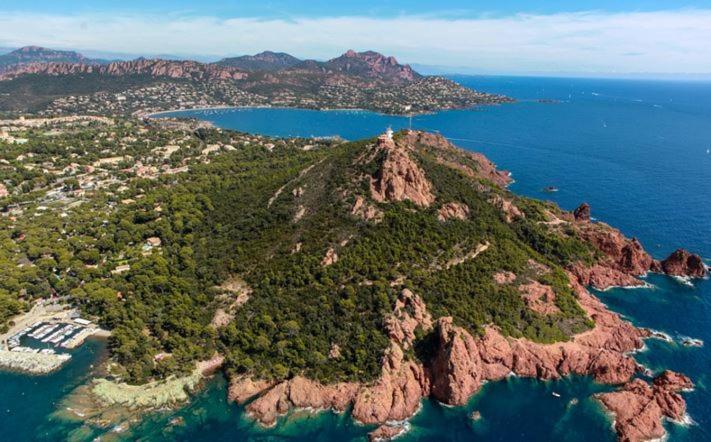 "Location Vue Mer Et Esterel", Cap Esterel Agay-Saint Raphael, T2, Piscines, Parking, Wifi Leilighet Eksteriør bilde