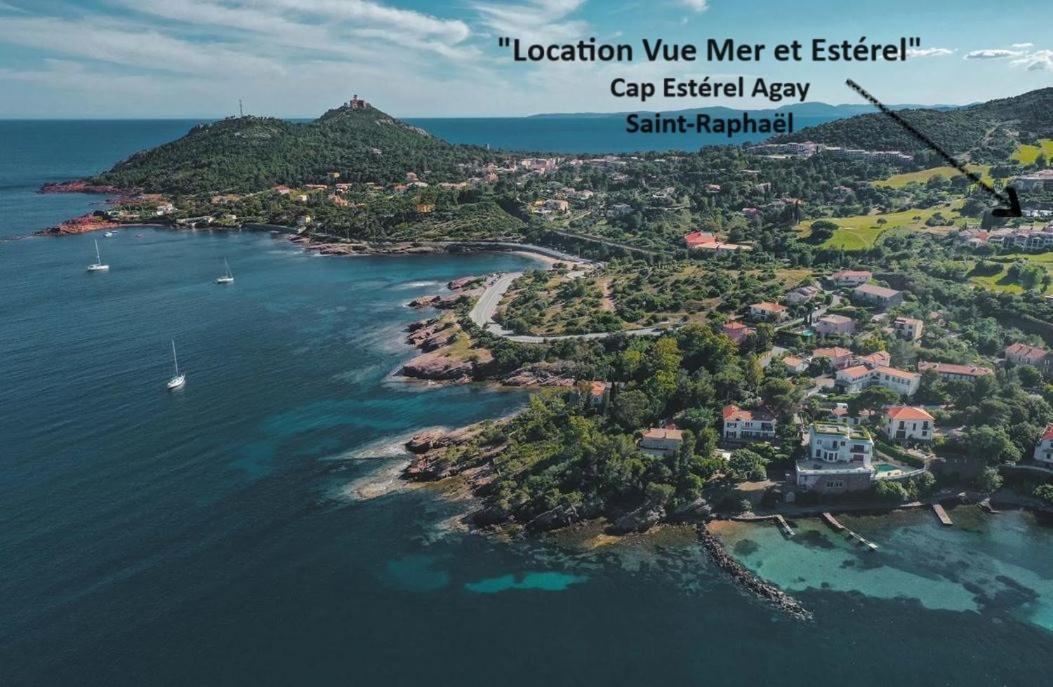 "Location Vue Mer Et Esterel", Cap Esterel Agay-Saint Raphael, T2, Piscines, Parking, Wifi Leilighet Eksteriør bilde