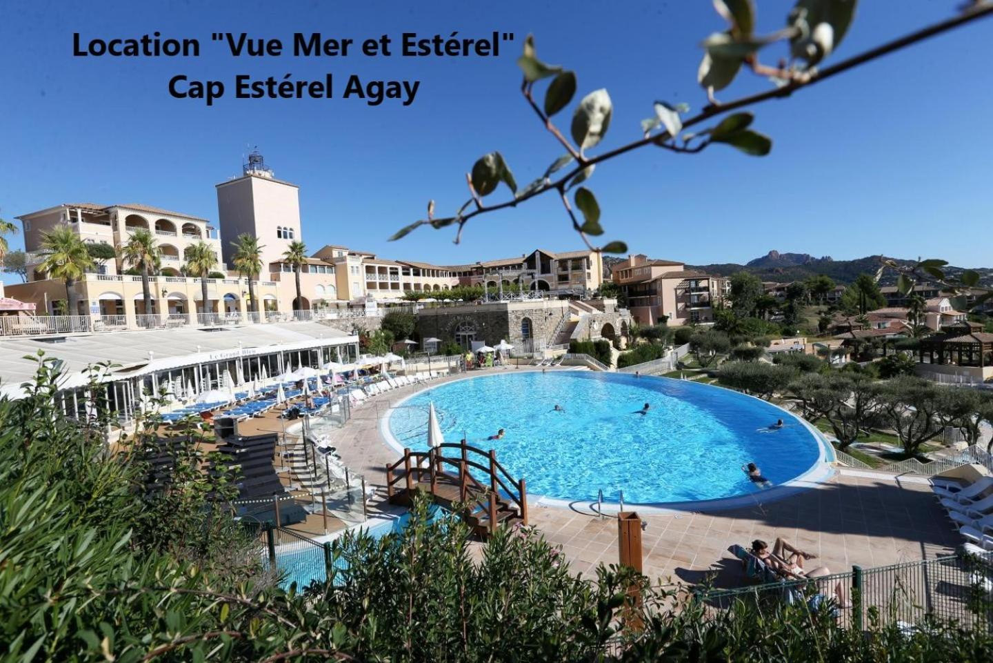 "Location Vue Mer Et Esterel", Cap Esterel Agay-Saint Raphael, T2, Piscines, Parking, Wifi Leilighet Eksteriør bilde