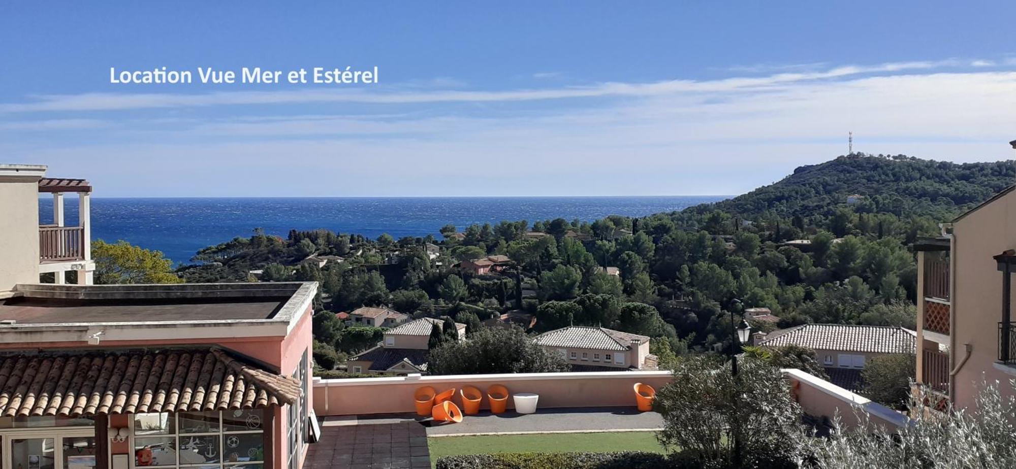 "Location Vue Mer Et Esterel", Cap Esterel Agay-Saint Raphael, T2, Piscines, Parking, Wifi Leilighet Eksteriør bilde