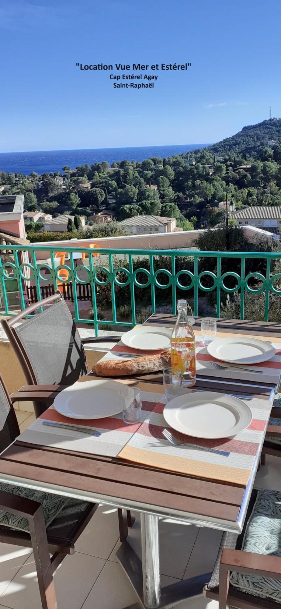 "Location Vue Mer Et Esterel", Cap Esterel Agay-Saint Raphael, T2, Piscines, Parking, Wifi Leilighet Eksteriør bilde