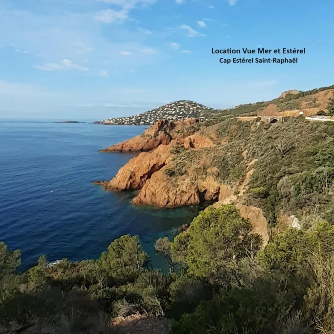 "Location Vue Mer Et Esterel", Cap Esterel Agay-Saint Raphael, T2, Piscines, Parking, Wifi Leilighet Eksteriør bilde