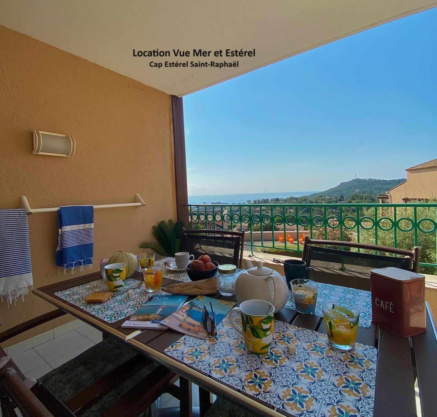 "Location Vue Mer Et Esterel", Cap Esterel Agay-Saint Raphael, T2, Piscines, Parking, Wifi Leilighet Eksteriør bilde